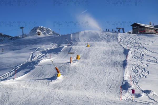 Snowmaking systems, Arosa, Switzerland, Europe