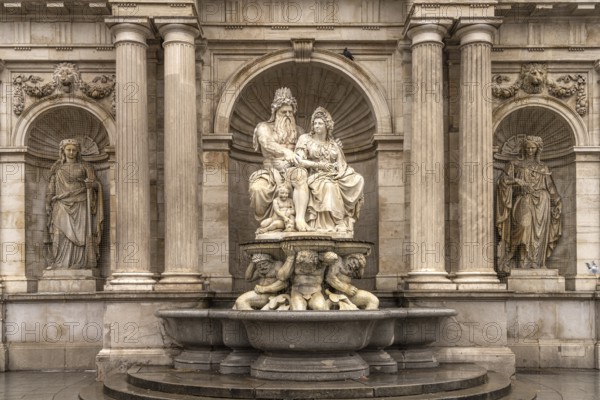 The Albrechtsbrunnen fountain in Vienna, Austria, Europe