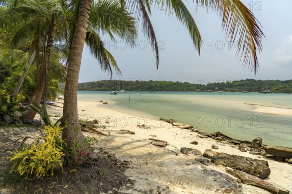 Beach and bay of Bang Bao, Ko Kut Island or Koh Kood in the Gulf of Thailand