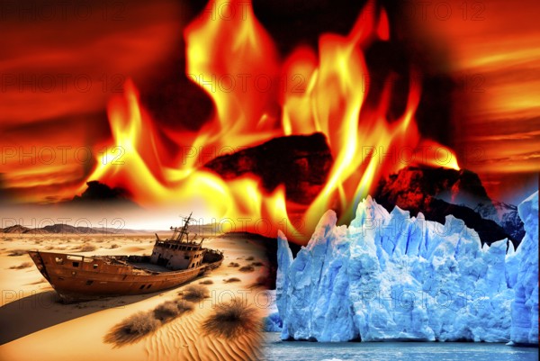 Symbolic image, carbon dioxide CO2, climate protection, climate change, world worth living in,