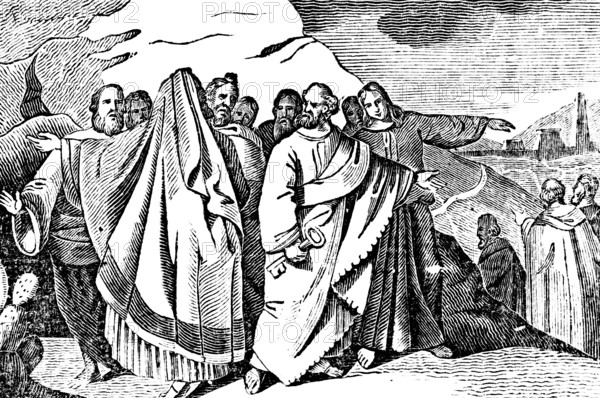 The apostles proclaim the good news of Jesus and his kingdom throughout the world, spreading