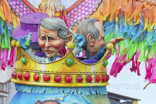 Carnival float, Sciacca, Agrigento district, Sicily, Italy, Europe
