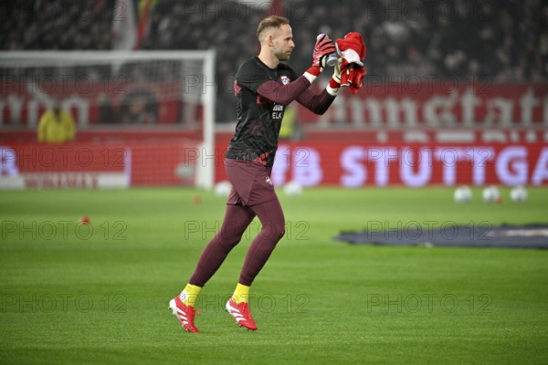 Goalkeeper Peter Gulacsi RasenBallsport Leipzig RBL (01) clapping his hands in encouragement during