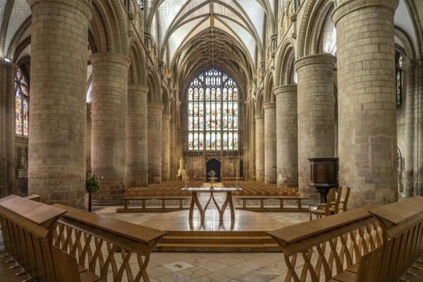 Interior of Gloucester Cathedral, England, Great Britain