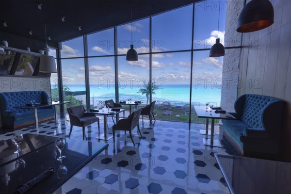 Luxury hotels along Cancun Zona Hotelera and Riviera Maya Hotel Zone with scenic beaches, leisure