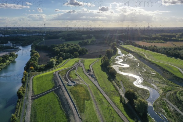 Recklinghausen, Castrop-Rauxel, North Rhine-Westphalia, Germany, Renaturalised Emscher, EMSCHERLAND