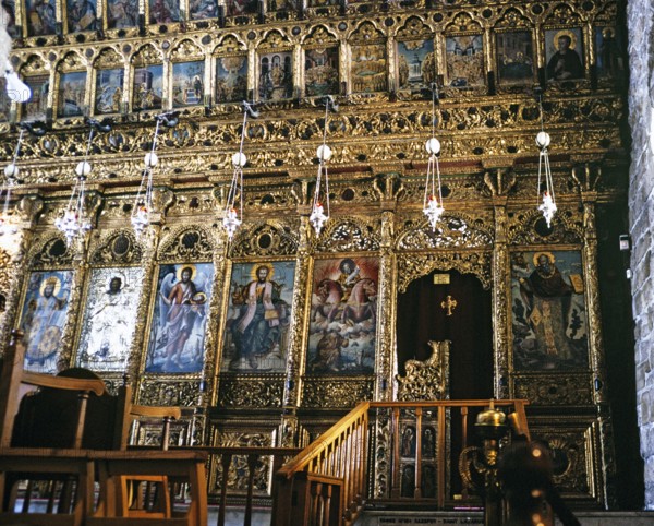 The interior of the Church of St Lazaros or St Lazarus, Larnaca, Cyprus, 1998, Europe