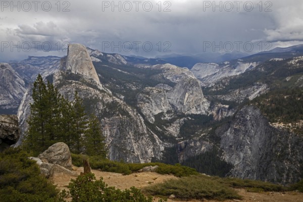 Yosemite National Park, California - Half Dome in Yosemite National Park, photographed from