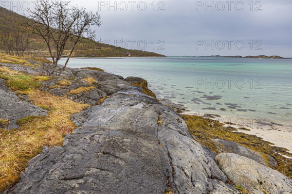 Landscape near Straumsnes on the island of Senja in Norway