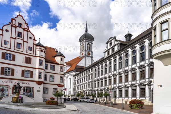 Studienkirche Mariä Himmelfahrt, the former university of the Jesuit College and the Upper Pharmacy