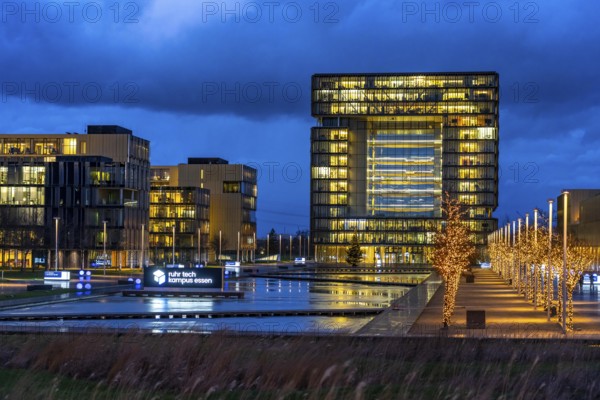 The Ruhr Tech Campus Essen, formerly the Thyssenkrupp Campus, headquarters of Thyssenkrupp,