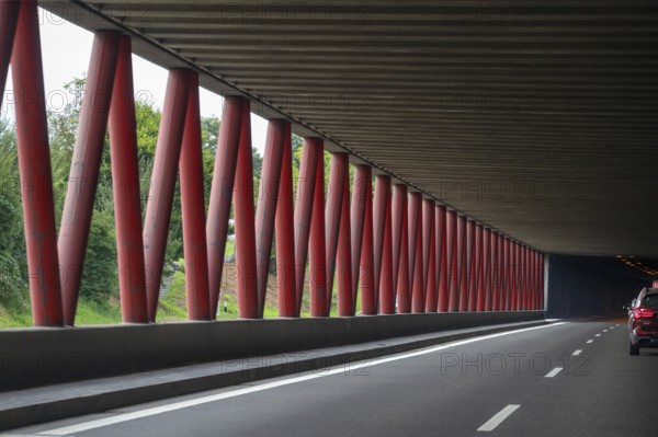 Tunnel on the Ravensburg bypass on the A 89 motorway, Baden-Württemberg, Germany, Europe