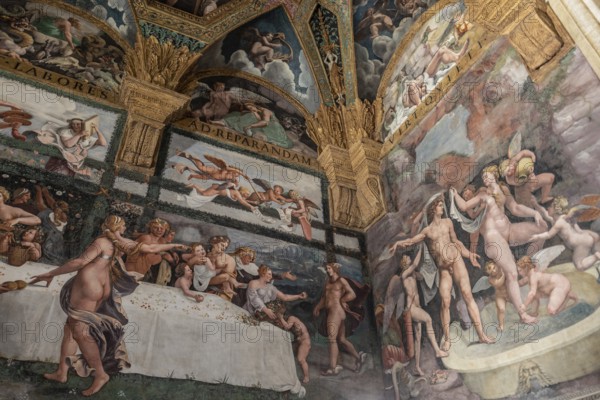 Sala di Psiche, Palazzo Te, Mantua, Italy, Europe