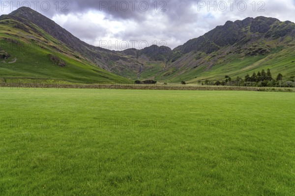 Landscape at Lake Buttermere in the Lake District, England, Great Britain
