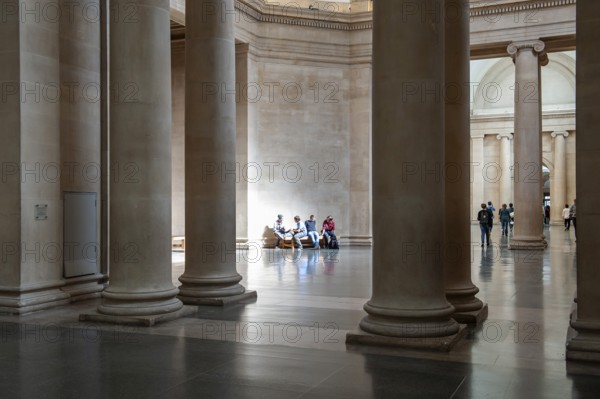 Visitor, Foyer, Tate Britain, Millbank, Westminster, London, England, Great Britain