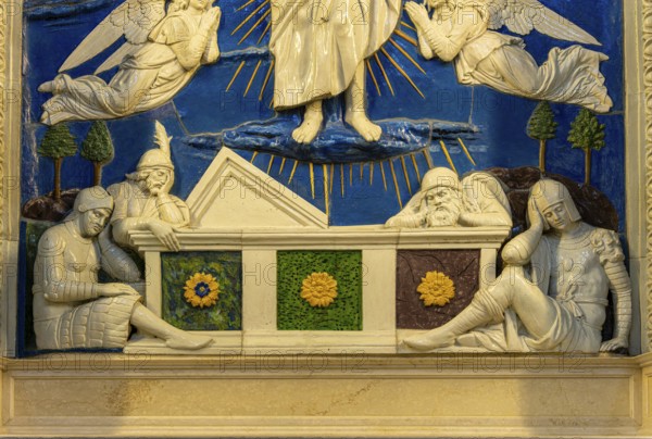 Detail photo, Bode Museum, The Resurrection of Christ, Andrea della Robbia and workshop, Berlin,