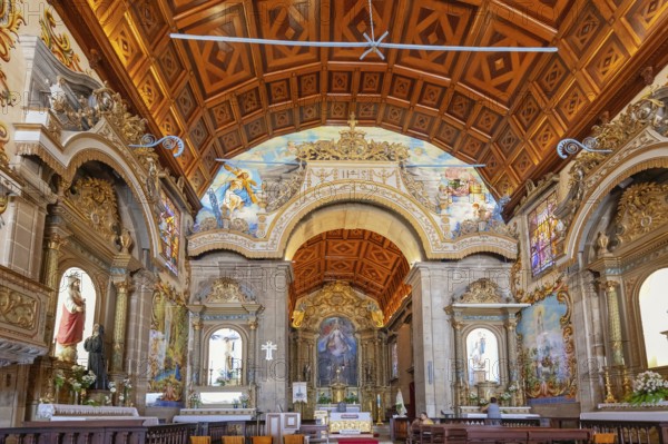 Matriz de Santa Maria de Válega church interior, Ovar, Aveiro, Portugal, Europe