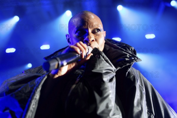 Deborah Anne Dyer aka Skin, singer of Skunk Anansie, live at the Columbiahalle in Berlin on