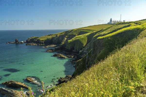 Lizard Point and Lizard Lighthouse, Cornwall, England, Great Britain
