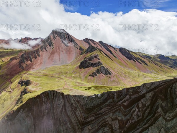 Pallay Punchu Rainbowmountain, Layo, Peru, South America