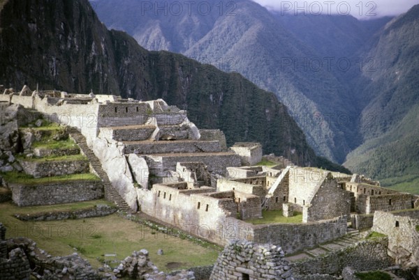 Inca ruins of Machu Picchu, Peru, South America around 1962, South America