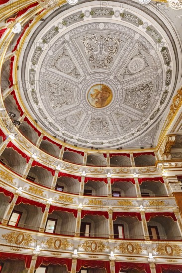 Interior of Noto Theatre, Noto, Noto Valley, Sicily, Italy, Europe