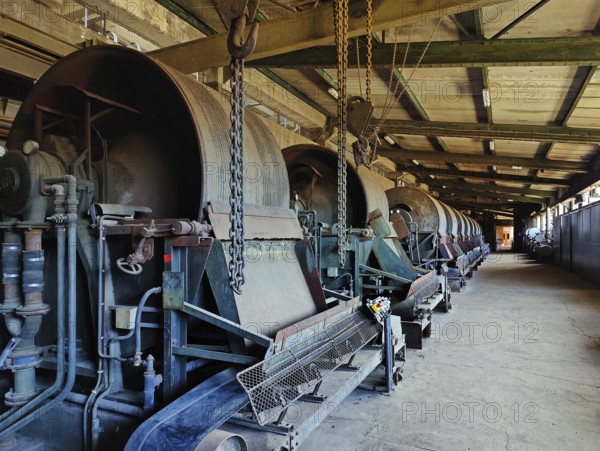 Ore processing facilities in the Rammelsberg Ore Mine Museum, UNESCO World Heritage Site, Goslar,