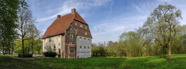 Kolvenburg, a former moated castle, Billerbeck, North Rhine-Westphalia, Germany, Europe