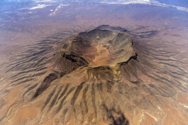 Aerial view, Namibia, Africa, landscape, Brukkaros, volcanic crater, natural monument,
