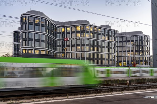The headquarters of the logistics service provider DB Schenker AG, on Kruppstrasse, at the main