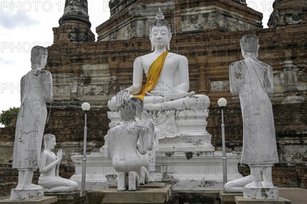 Buddha statue in Wat Yai Chai Mongkhon, Buddhist temple, Ayutthaya, Ayutthaya province, Thailand,
