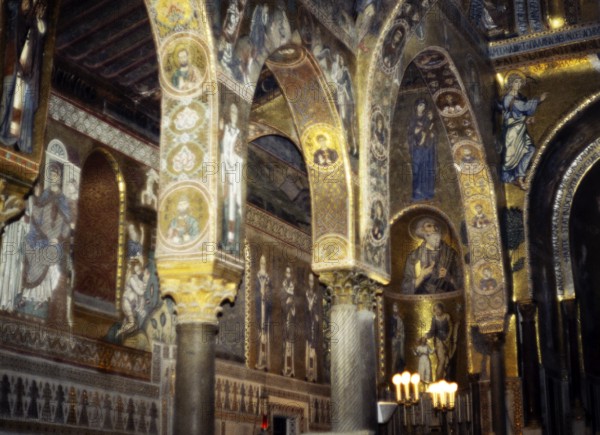 Byzantine wall paintings in the Sanctuary of San Giovanni, San Giovanni degli Eremiti, Palermo,