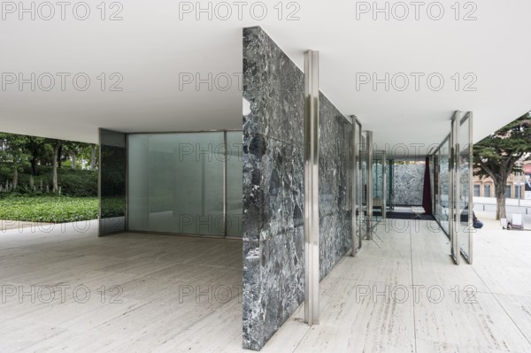 Barcelona Pavilion, reconstructed German pavilion for the 1929 World Exhibition, architect Ludwig