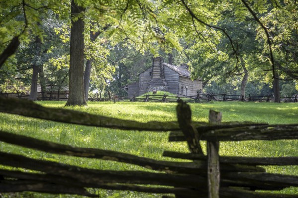 Petersburg, Illinois - Lincoln's New Salem State Historic Site. The site is a reconstruction of New