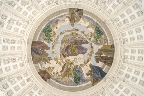 Ceiling painting in the dome of St. Blasius Cathedral in St. Blasien, Black Forest,