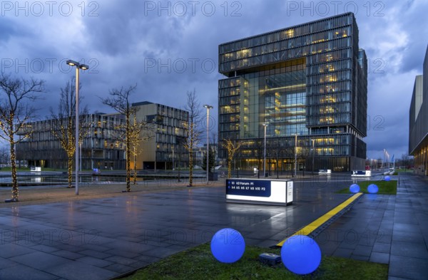 The Ruhr Tech Campus Essen, formerly the Thyssenkrupp Campus, headquarters of Thyssenkrupp,