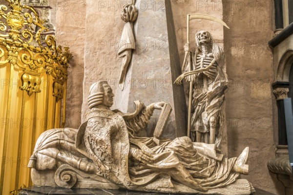 Tomb of Johann Philipp von Walderdorf in the interior of St Peter's Cathedral, UNESCO World