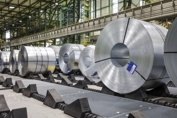 Dortmund, North Rhine-Westphalia, Germany, ThyssenKrupp Steel, FBA 10 hot-dip galvanising line 10,