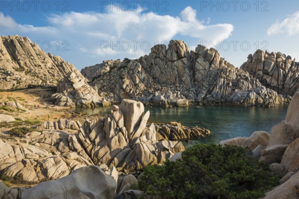 Bizarre and huge granite rocks by the sea, Spiaggia Valle della Luna, Capo Testa, near Santa Teresa