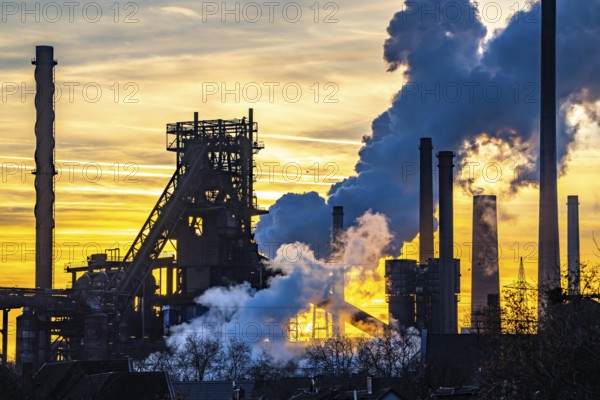 Blast furnace Schwelgern 1, Black Giant, ThyssenKrupp Steel plant Schwelgern in Duisburg-Marxloh