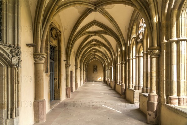 Cloister of St Peter's Cathedral, UNESCO World Heritage Site in Trier, Rhineland-Palatinate,