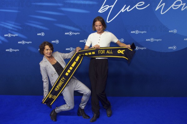Ulrike Folkert, Lisa Bitter, ARD BLUE HOUR 2025, Photo Call, Hotel Telegraphenamt, Berlin, 14.02