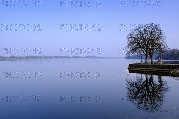 Waginger See, lido, Waging am See, Waginger See, Rupertiwinkel, Upper Bavaria, Bavaria, Germany,