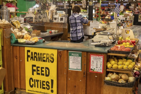 London, Ontario, Canada - Covent Garden Market. Established in 1845, the daily market offers