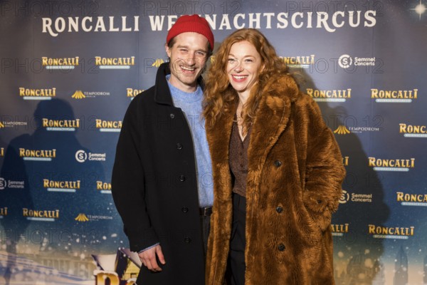 Marleen Lohse with man Max Montgomery at the premiere of the 20th Original Roncalli