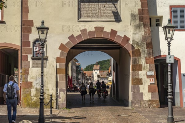 The Upper Tor or Schaffhauser Tor, landmark of the town of Waldshut-Tiengen, Baden-Württemberg,