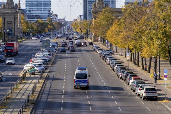 Road traffic on the main street, Straße des 17. Juni, Berlin, Germany, Europe