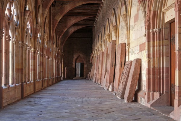 Cloister of the Collegiate Church of St Peter and Paul, Abbatiale Saints Pierre et Paul,