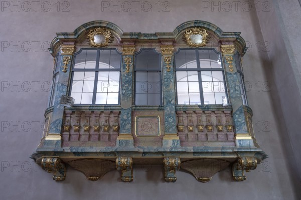 Patronage lodge in the Protestant Church of St. Mary, baroqueised in the 18th century, Hersbruck,