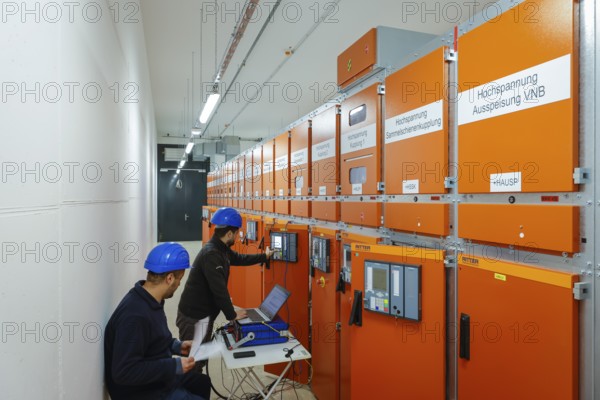 Oberhausen, Ruhr area, North Rhine-Westphalia, Germany - switchgear, electrical installation in